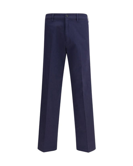 Prada Blue Cotton Chino Pants