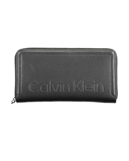 Calvin Klein Black Polyurethane Women Wallet