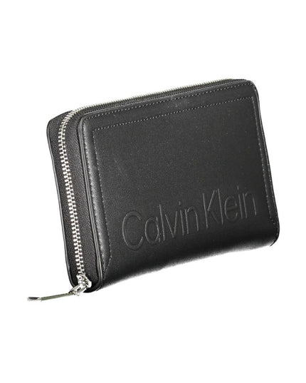 Calvin Klein Black Polyurethane Women Wallet
