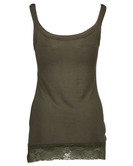 Silvian Heach Green Cotton Women Top