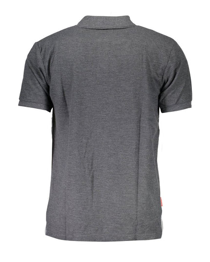 Slazenger Gray Polyester Mens Polo Shirt