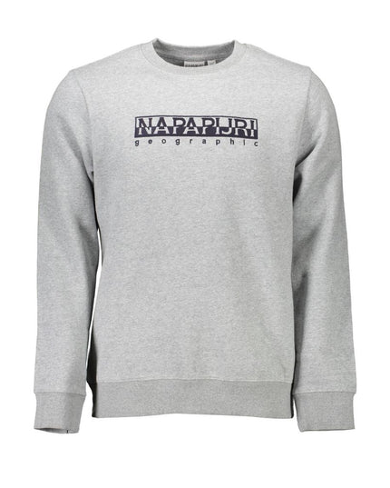 Napapijri Gray Cotton Men Sweater