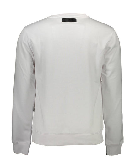 Plein Sport White Cotton Men Sweater