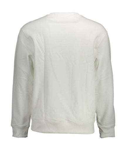 Calvin Klein White Cotton Men Sweater