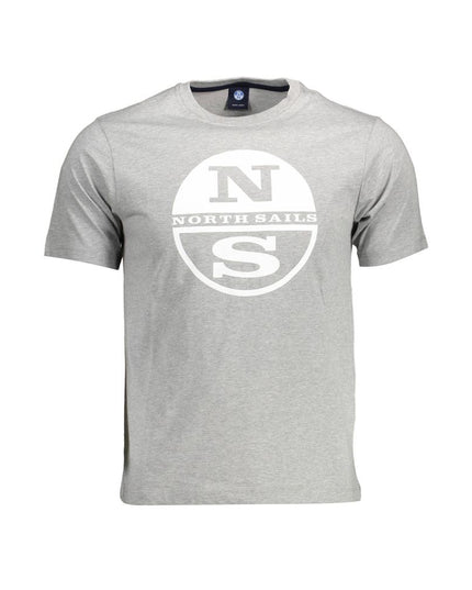 North Sails Gray Cotton T-Shirt