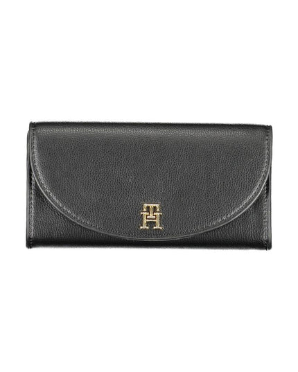 Tommy Hilfiger Black Polyurethane Women's Wallet