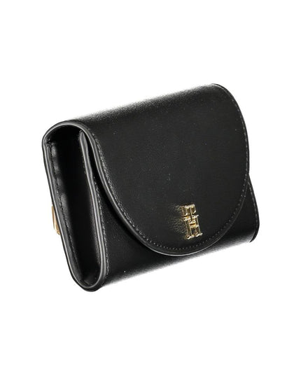 Tommy Hilfiger Black Polyurethane Women's Wallet