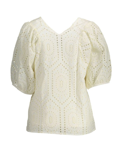 Gant White Cotton Women T-Shirt