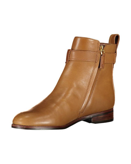 Ralph Lauren Brown Leather Women Boot