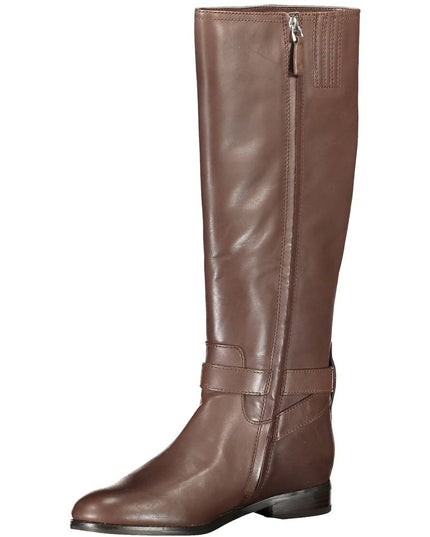 Ralph Lauren Brown Leather Women Boot