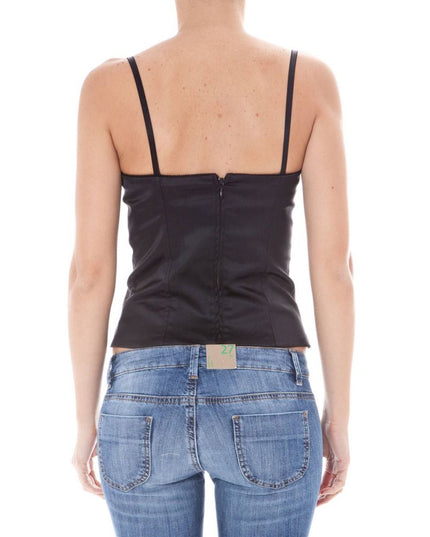 John Galliano Black Polyamide Women Intimate Top