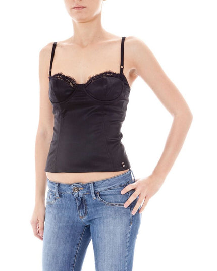 John Galliano Black Polyamide Women Intimate Top