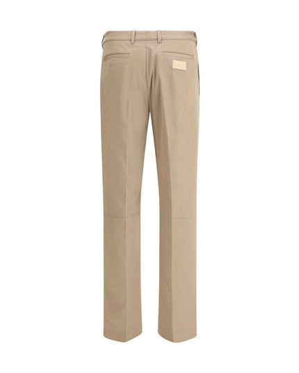 Fendi Brown Cotton Casual Pants