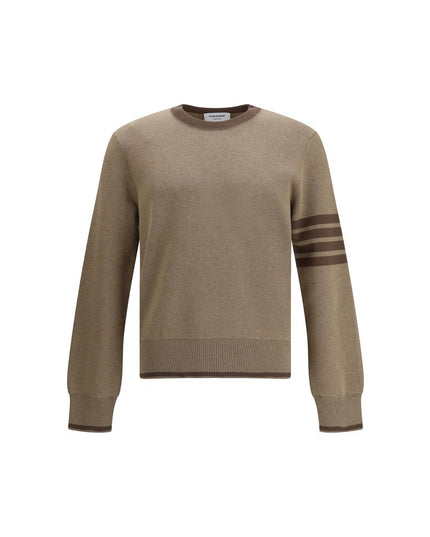 Thom Browne Brown Cotton Sweatshirt