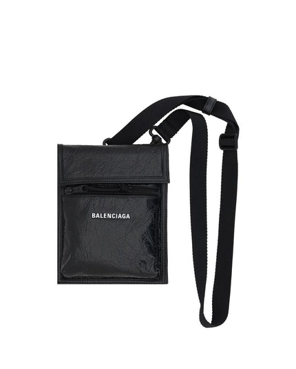 Balenciaga Black Calf Leather Bos Taurus Shoulder Bag