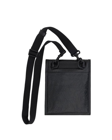 Balenciaga Black Calf Leather Bos Taurus Shoulder Bag
