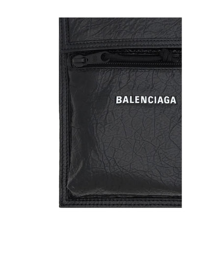Balenciaga Black Calf Leather Bos Taurus Shoulder Bag