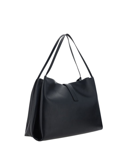 Ferragamo Black Calf Leather Bos Taurus Handbag