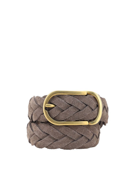 Brunello Cucinelli Brown Calf Leather Bos Taurus Belt