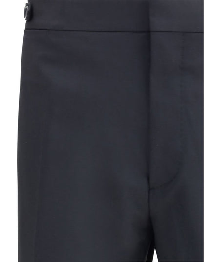 Dsquared² Black Fleece Wool Two-Piece Suit