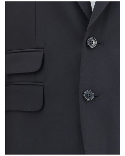 Dsquared² Black Fleece Wool Two-Piece Suit