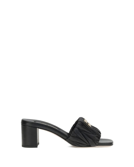 Miu Miu Logoed Sandals