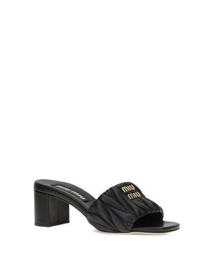 Miu Miu Logoed Sandals