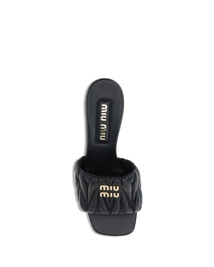 Miu Miu Logoed Sandals