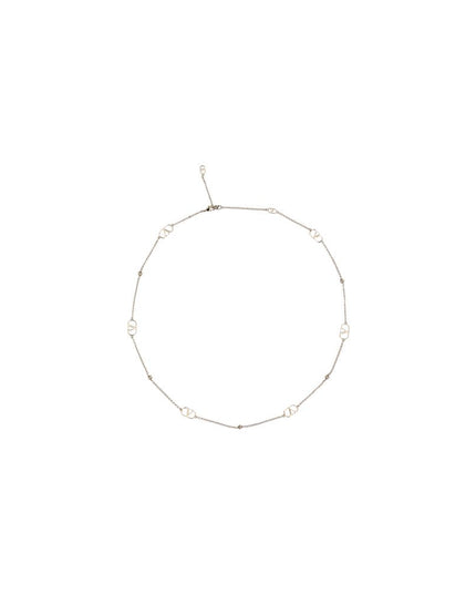 Valentino Garavani Silver Metal Necklace