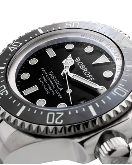 Bobroff Gray Stainless Steel Dress Watch