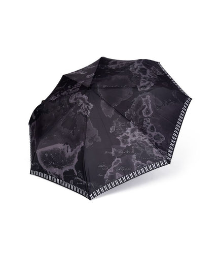 Alviero Martini Prima Classe Black Nylon Umbrella