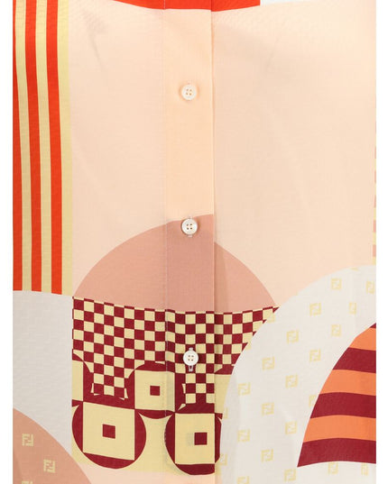 Fendi Multicolor Silk Pattern Shirt