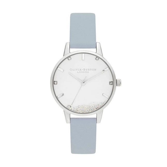 Olivia Burton Blue Artificial Leather Dress Watch
