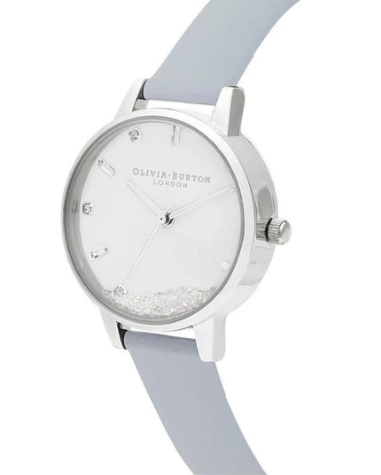 Olivia Burton Blue Artificial Leather Dress Watch