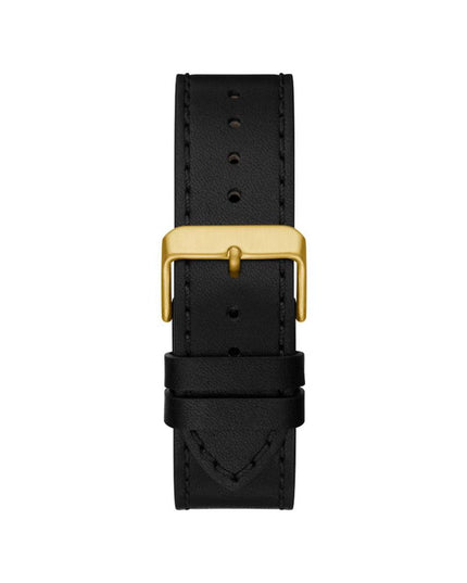 Guess Black Leather Bracelet Watch