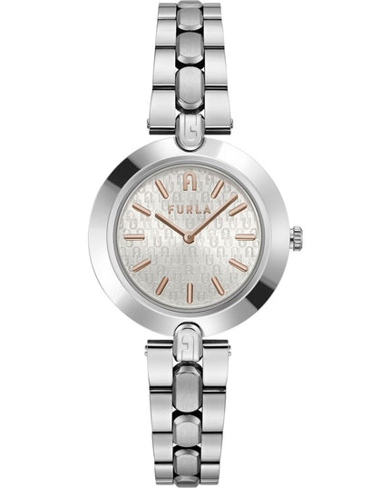 Furla Gray Stainless Steel Dress Watch