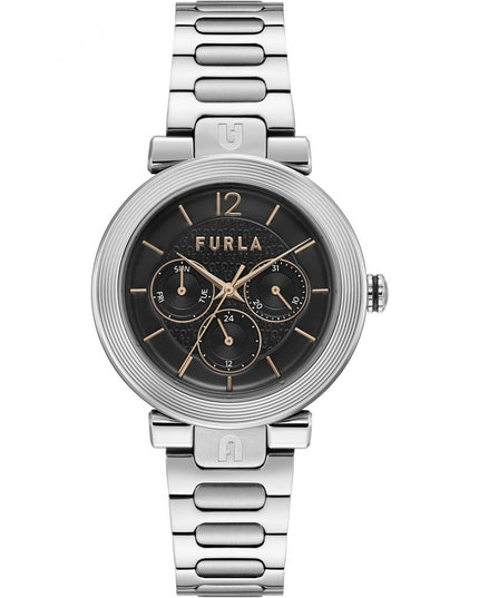 Furla Gray Stainless Steel Bracelet Watch