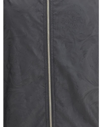 Versace Black Polyester Shell Jacket