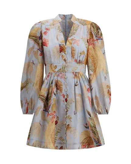 Zimmermann Multicolor Linen Casual Dress