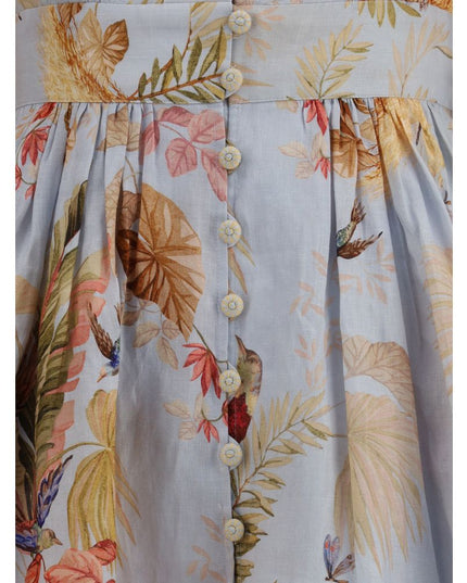 Zimmermann Multicolor Linen Casual Dress