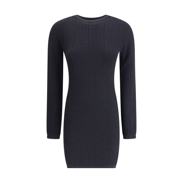 Balmain Black Viscose Casual Dress