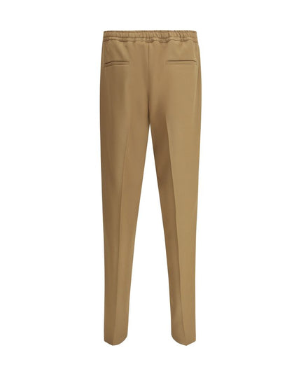 Valentino Brown Polyester Casual Pants