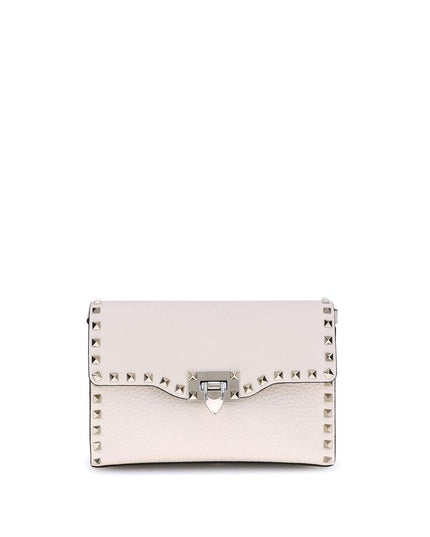 Valentino Garavani Cream Calf Leather Bos Taurus Shoulder Bag