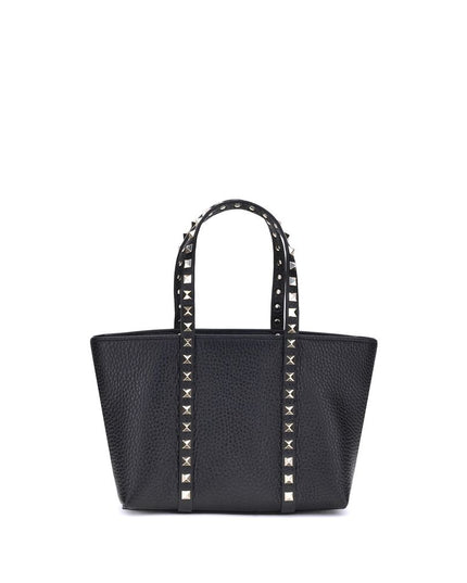 Valentino Garavani Black Calf Leather Bos Taurus Shoulder Bag