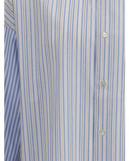 Marni Light Blue Cotton Pattern Shirt