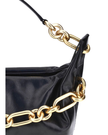 Balmain Black Calf Leather Bos Taurus Shoulder Bag