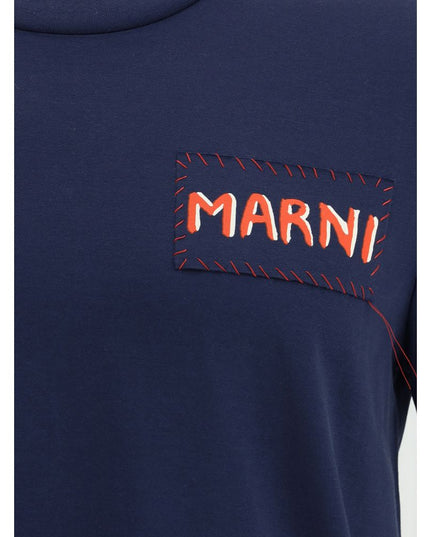 Marni Blue Cotton T-Shirt