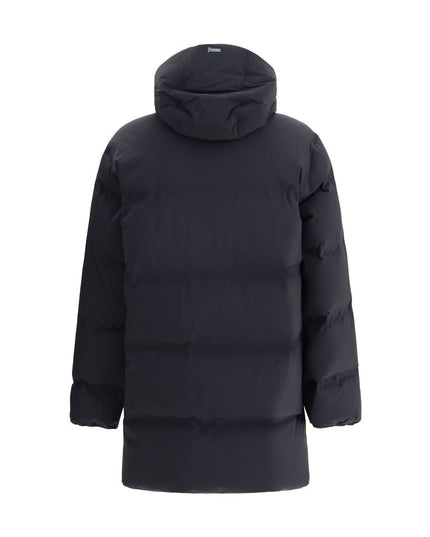 Herno Black Polyester Coat