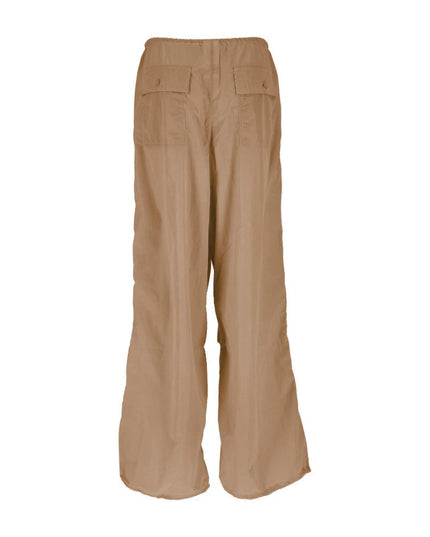 Hinnominate Brown Nylon Women Trouser