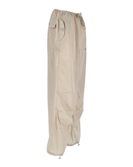 Hinnominate Beige Nylon Women's High-Waisted Trouser